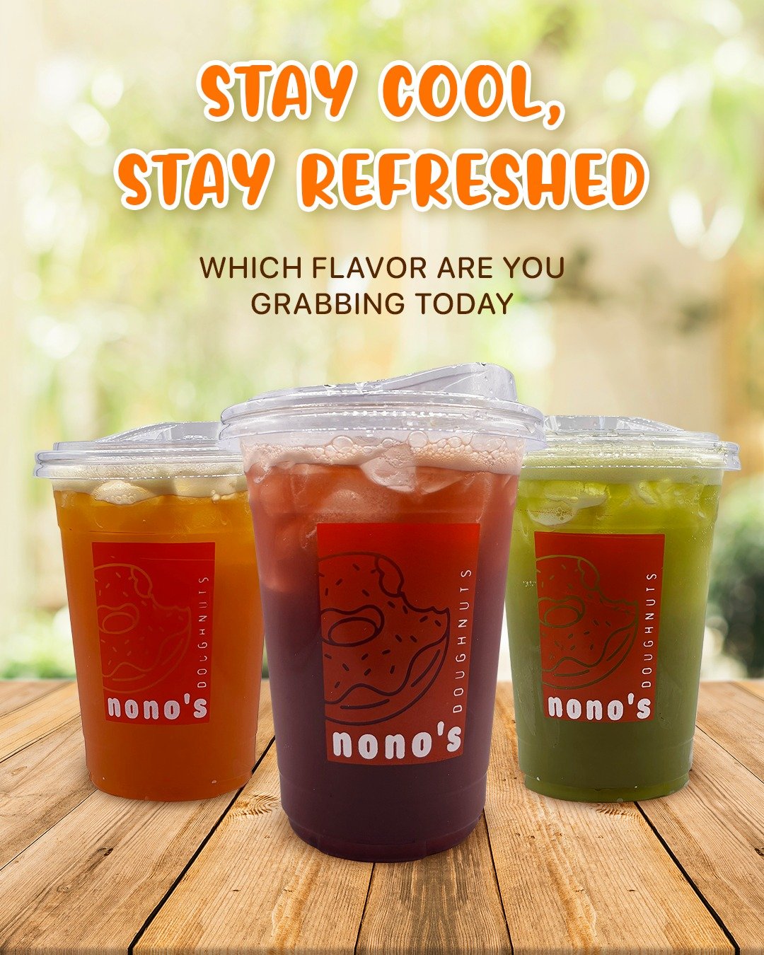 Danonos Signature Refreshers in clear cups
